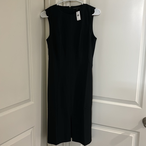 BANANA REPUBLIC BLACK SHEETH DRESS. NEW WITH TAGS. - Picture 2 of 5